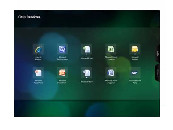 The Citrix client is also available for iPhones and iPads (screenshot ...